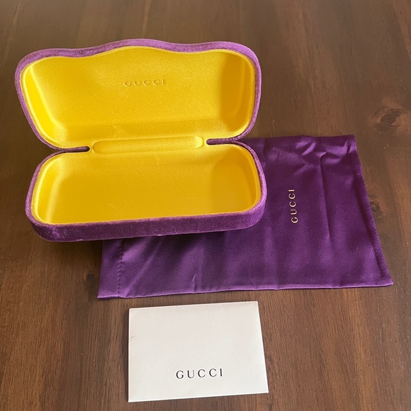 Gucci Velvet Purple Sunglass Case